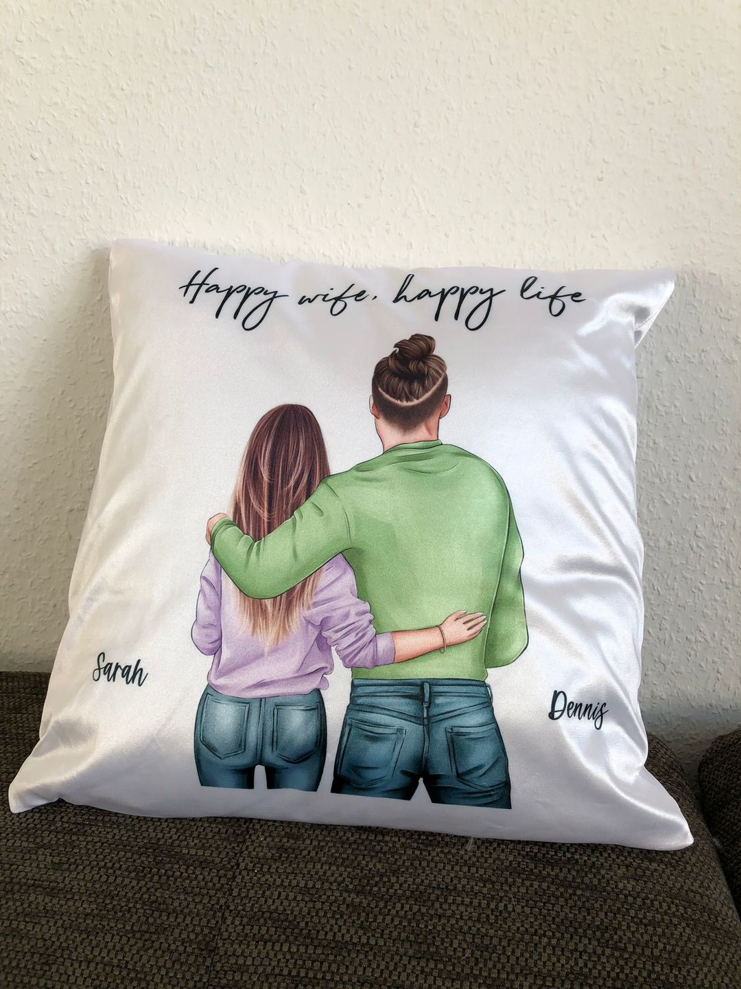 Customer photo review of Pärchen - Personalisiertes Kissen