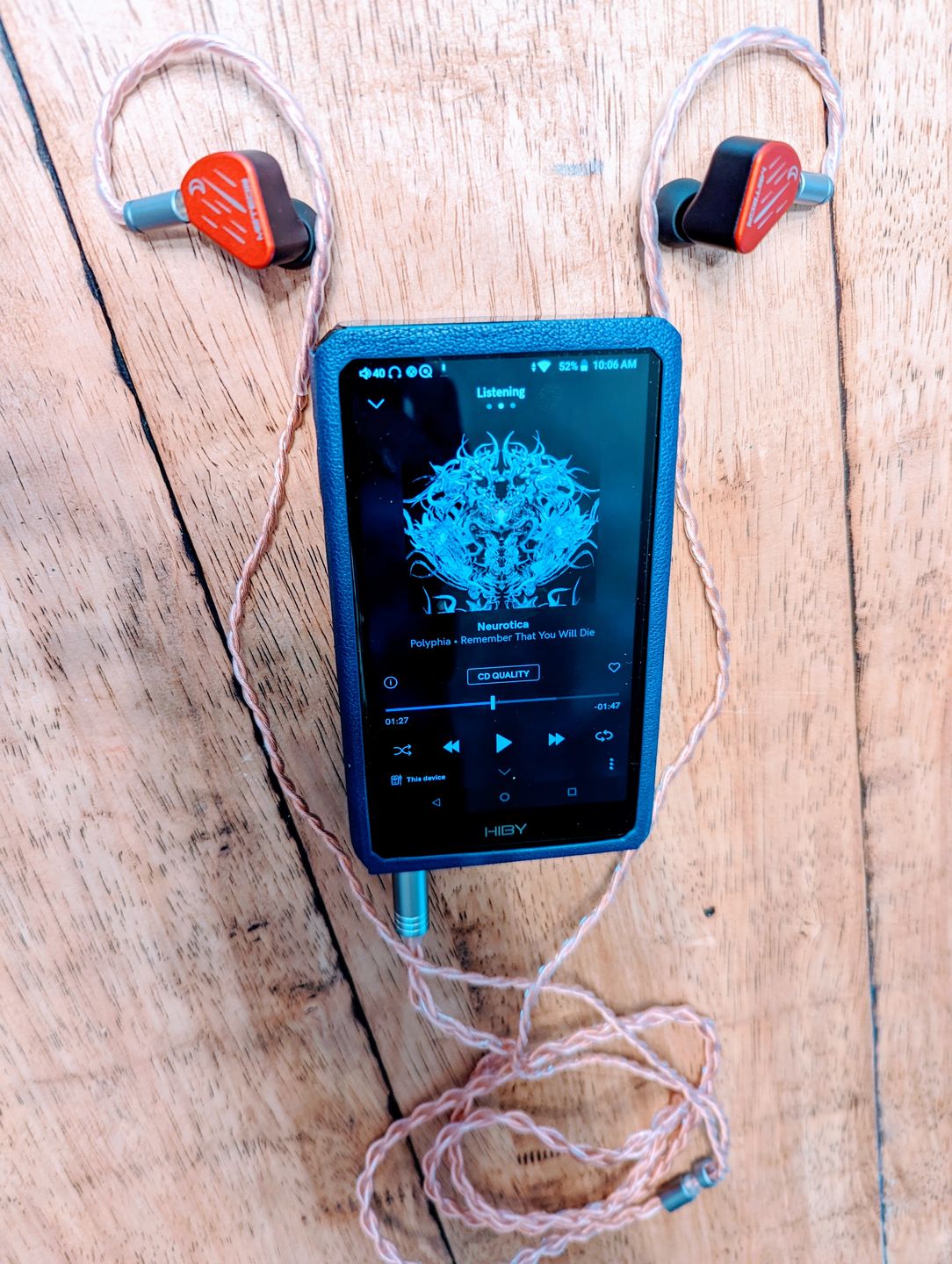 Customer photo review of Symphonium Audio x NightJar Meteor In-Ear Headphones