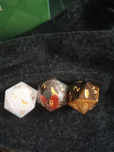 Customer photo review of Mystery DnD Dice Set Mystery Box