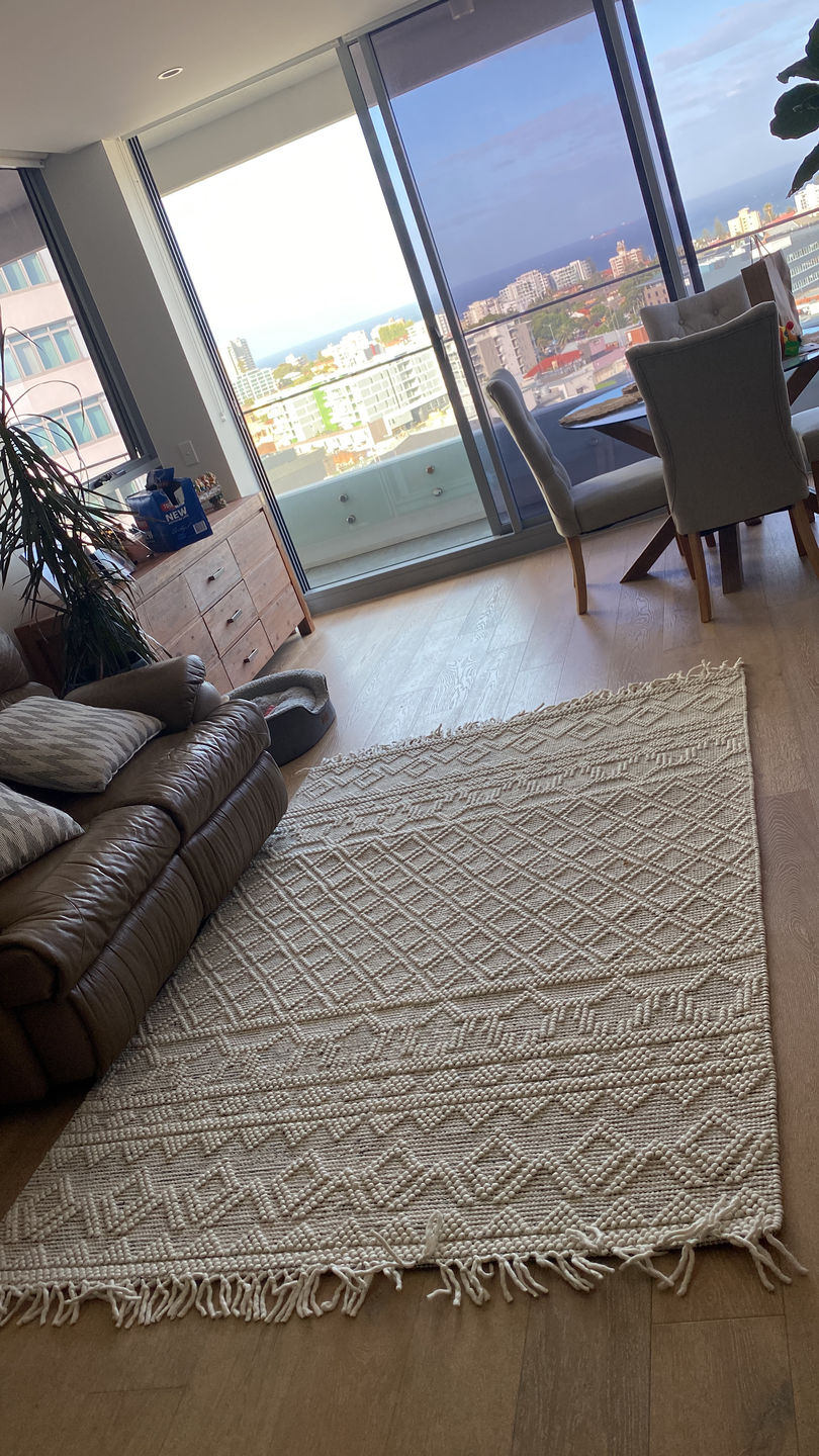 Customer photo review of Anti Slip Rug Stop Pad For Hard Surfaces, Wooden & Tiled