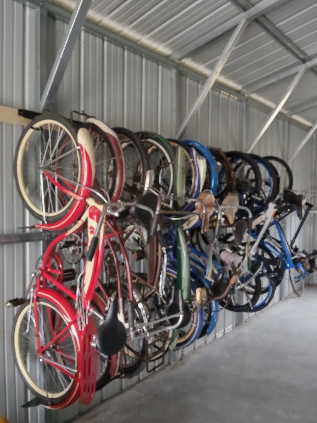 Customer photo review of Wall Mounted Bike Rack for 6 Bikes