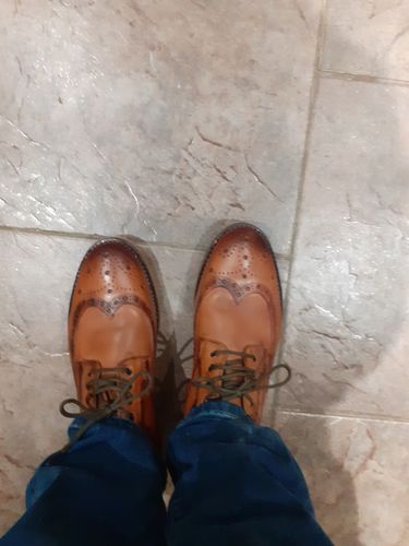 Customer photo review of Amen Tan Leather 'Contemporary' Brogue