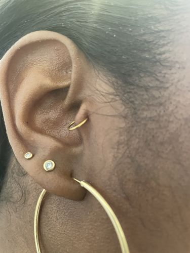 Customer photo review of Faux piercing Léa