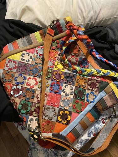 Customer photo review of Floral Embossed Handbag