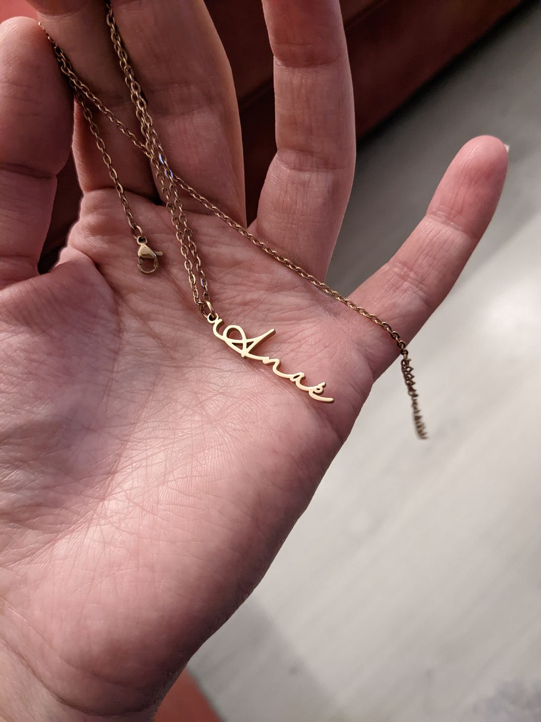 Customer photo review of [NOUVEAU] Collier Signature Personnalisable