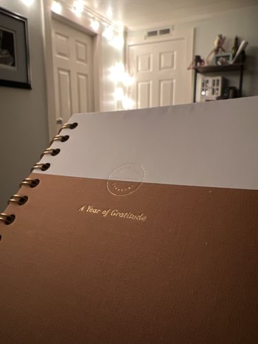 Customer photo review of Gratitude Journal - Amber Linen