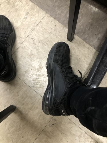 Customer photo review of Maven Breathable Lightweight Steel Toe Shoes