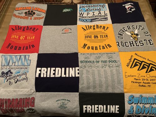 T-shirt quilt featuring allegheny zone 07 team, allegheny zone 08 team by Marlene from PA