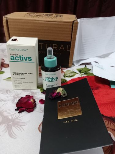Customer photo review of Niacinamide 10% + Zinc 1% - Super Activs Skin Serum
