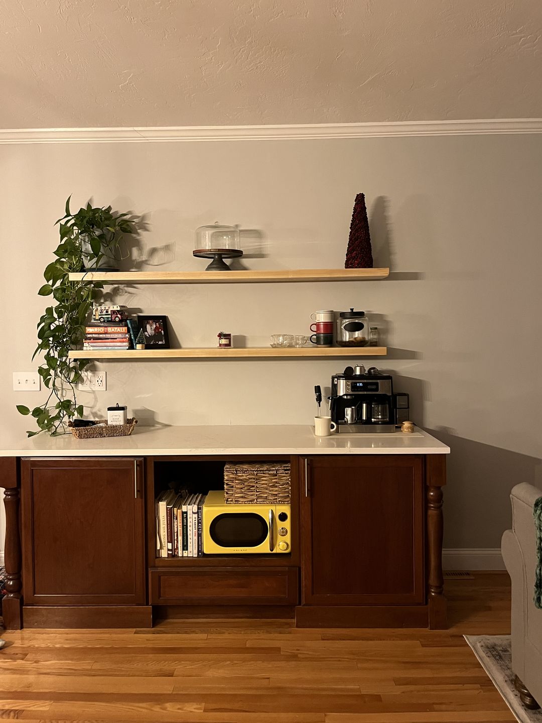 Customer photo review of Ash Floating Shelves