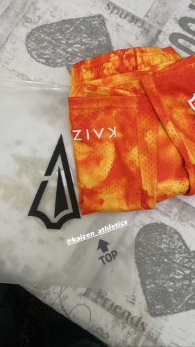 Customer photo review of Leg-Day Shorts - Sunrise (2)