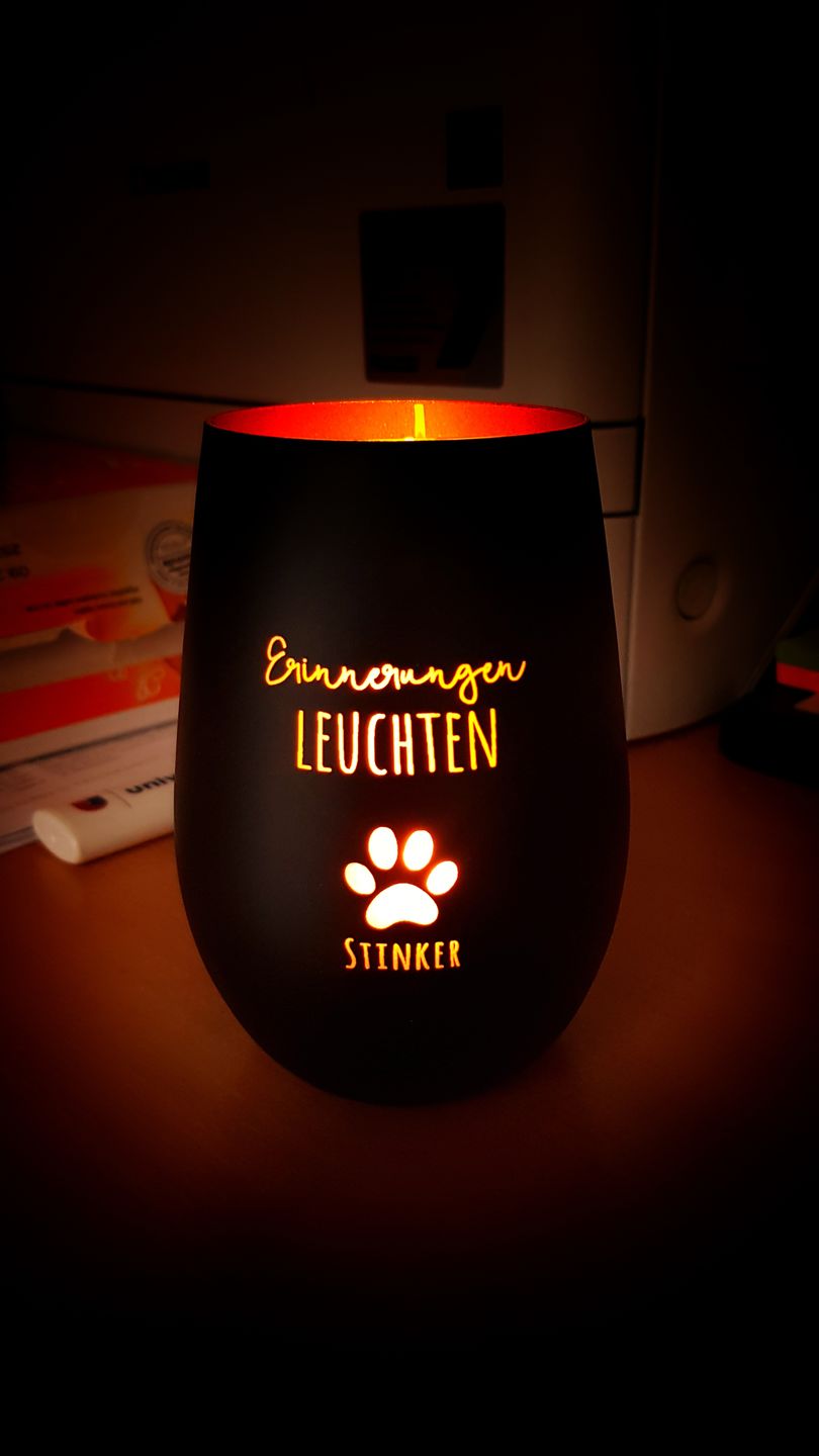 Customer photo review of Erinnerungen leuchten - Individuelles Trauerlicht