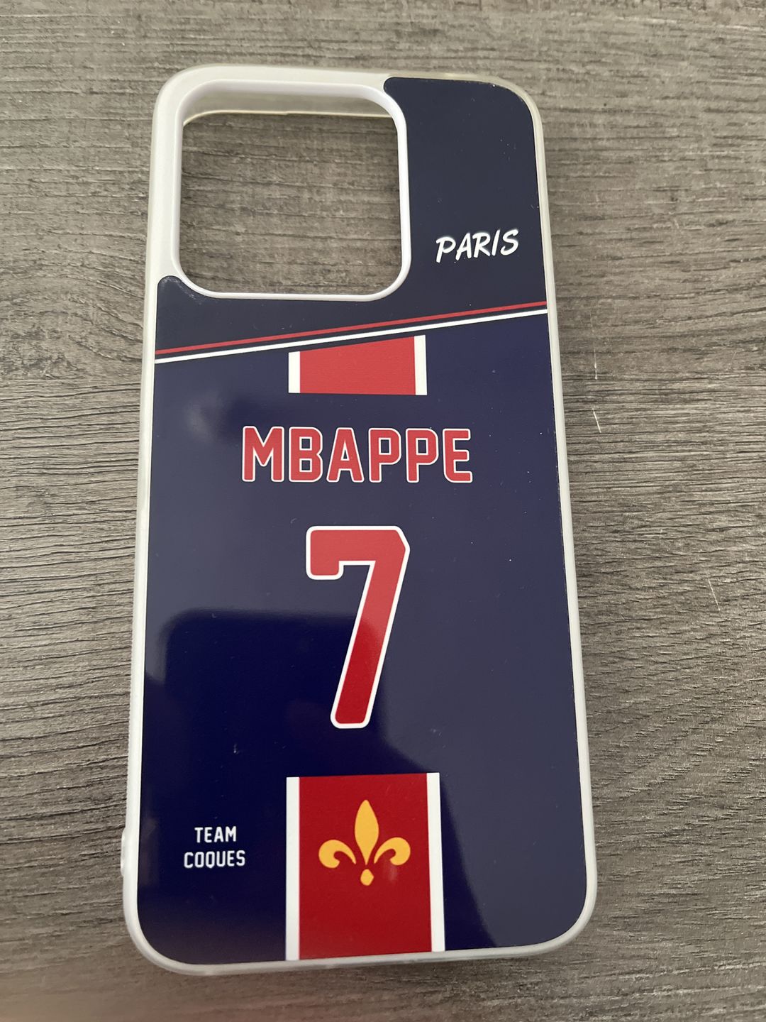 Customer photo review of Coque foot PARIS SG Domicile 1 personnalisable - TEAMCOQUES
