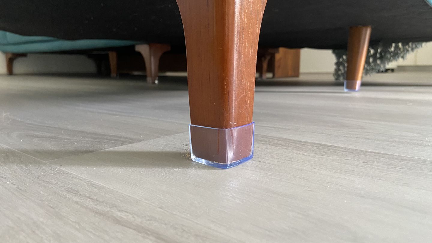 Customer photo review of Round Silicone Outdoor Chair Leg Protectors