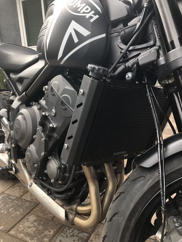 Customer photo review of Triumph Trident 660 Radiator Side Covers