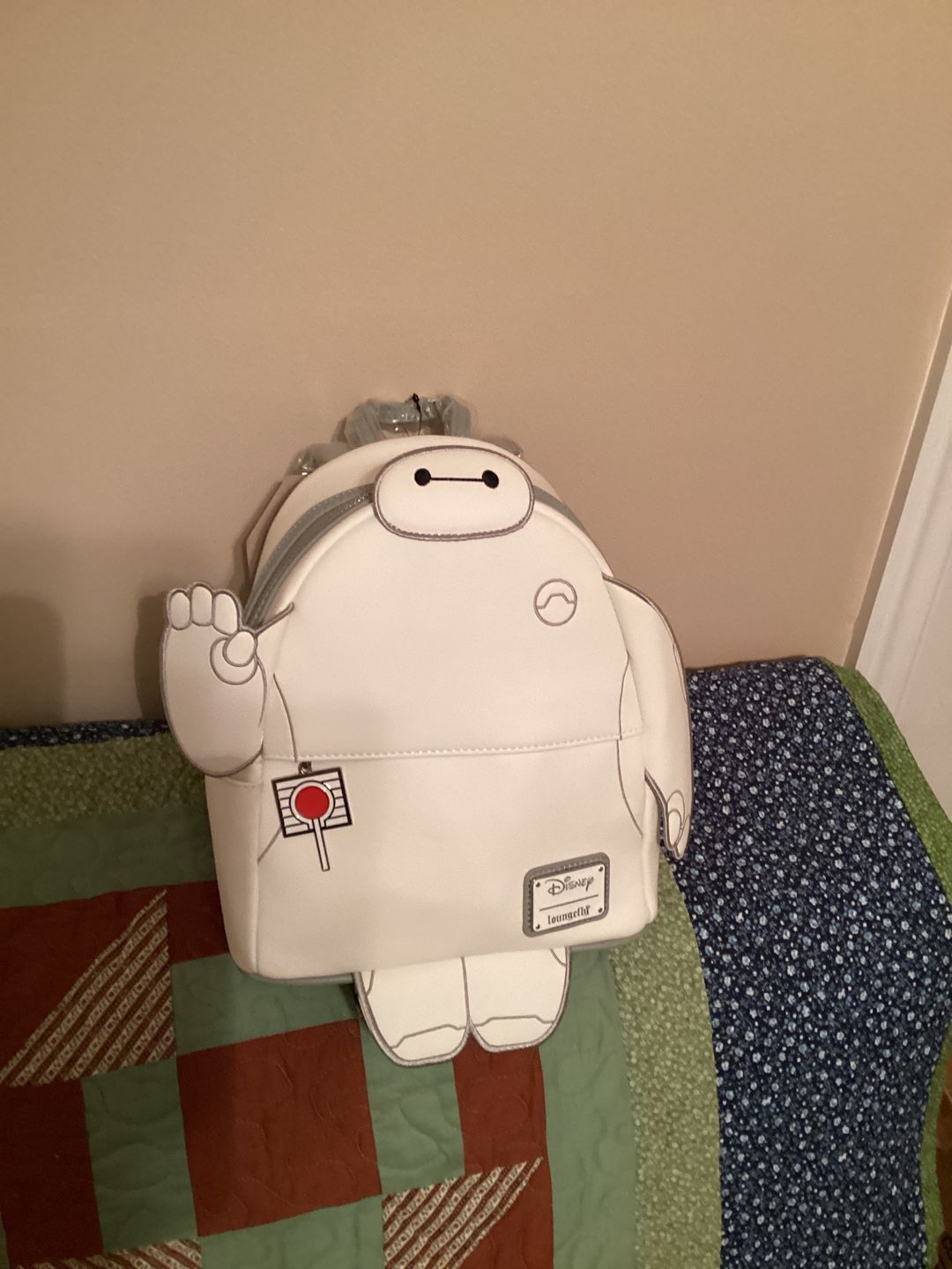Customer photo review of 707 Street Exclusive - Loungefly Disney Glow in the Dark Talking Baymax Mini Backpack