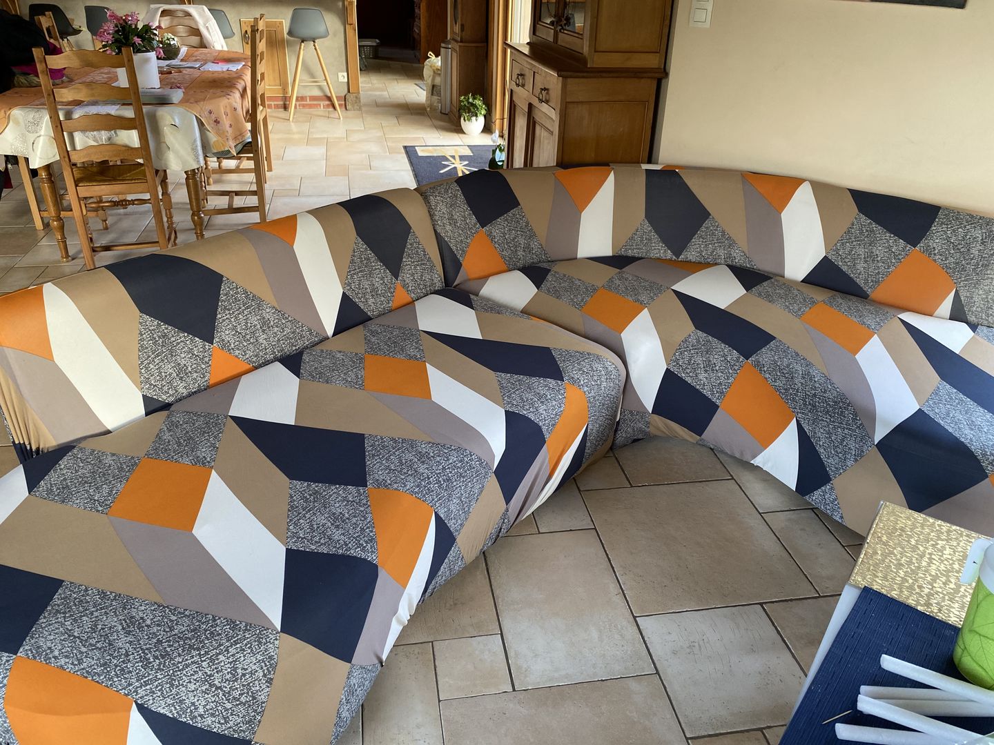 Customer photo review of Modern - Housses Extensibles de Fauteuil et Canapé