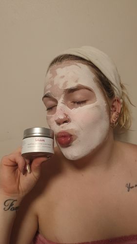 Customer photo review of Australian Pink Clay Mask & Brush