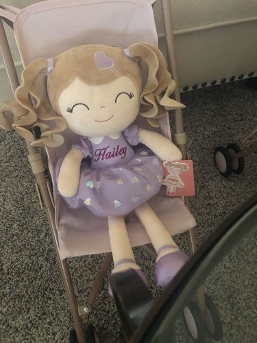Customer photo review of Leyadoll Soft Plush Personalized Leya Doll, My First Baby Doll