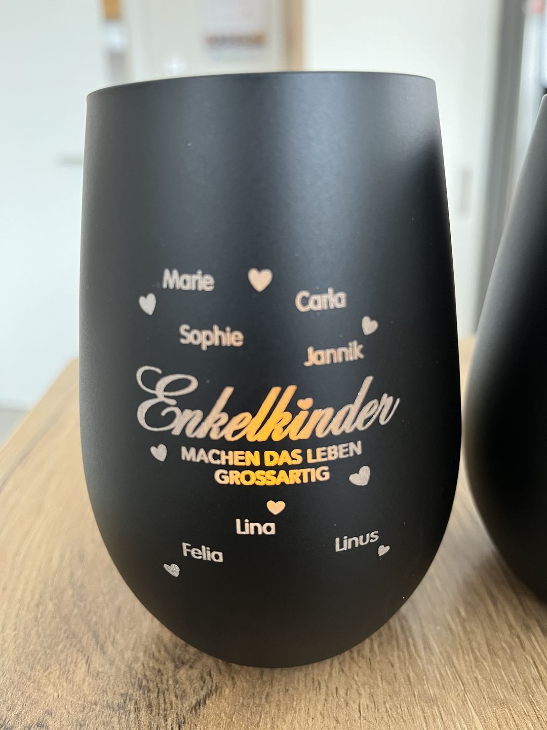 Customer photo review of Meine Enkelkinder - Großeltern-Windlicht