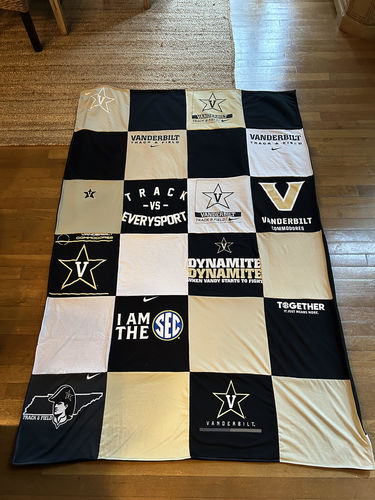 T-shirt quilt from vanderbilt university by Ralph from GA