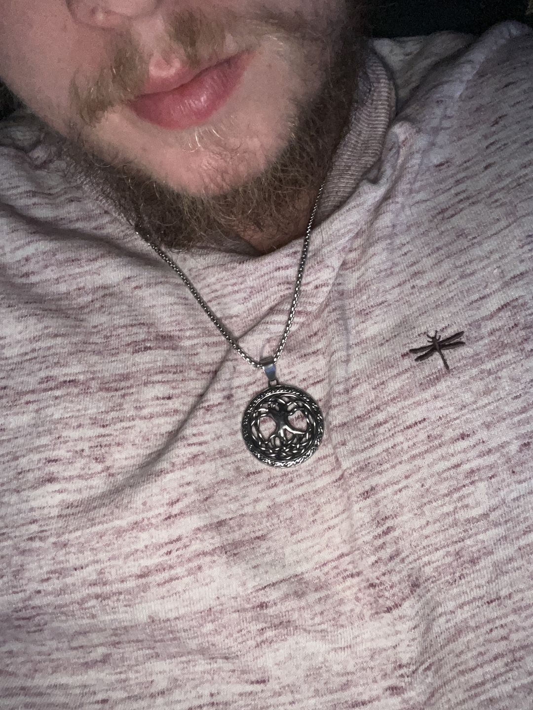 Customer photo review of TREE OF LIFE PENDANT.
