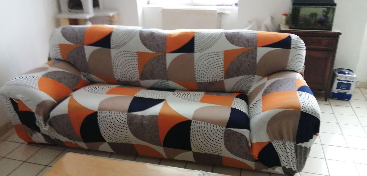 Customer photo review of Vintage - Housses Extensibles de Fauteuil et Canapé