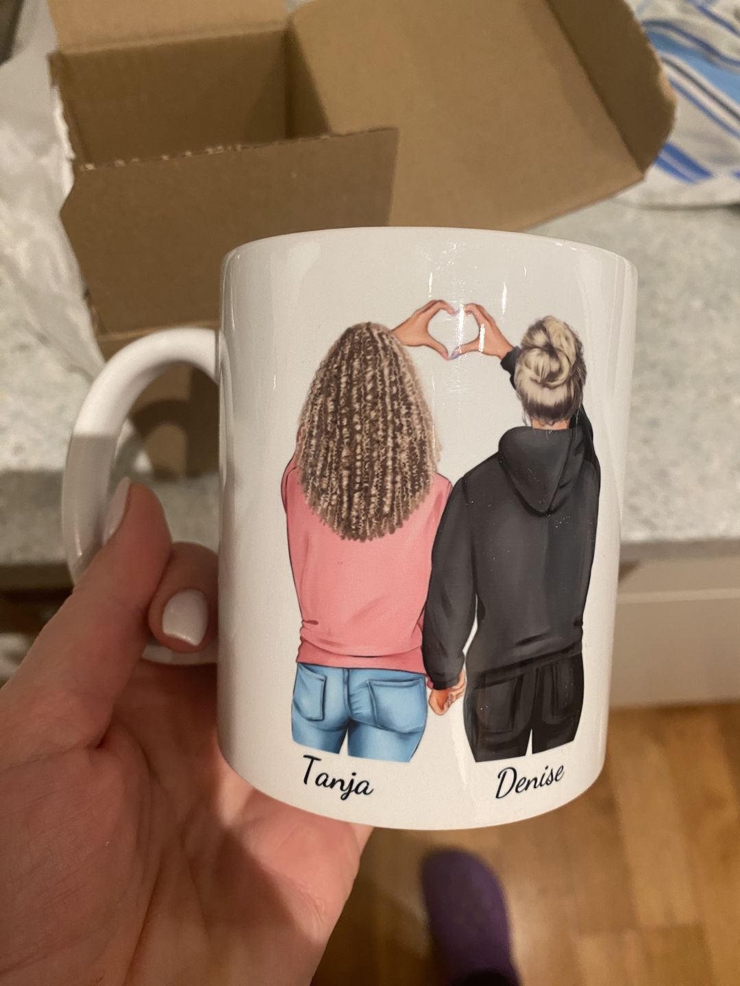 Customer photo review of Winter Besties - Personalisierte Tasse