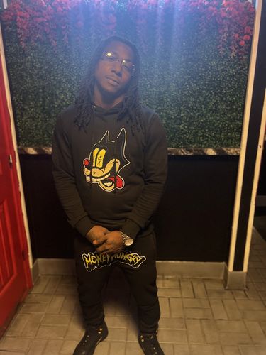 Customer photo review of Men Cash Chenille Hoodie and Joggers Set