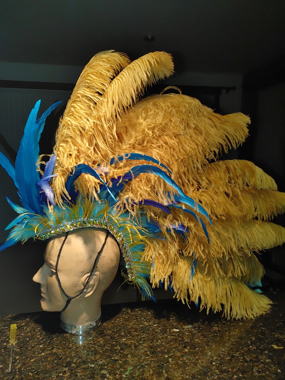 Customer photo review of Ostrich with Marabou Feather Boa