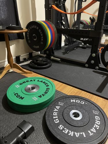 Customer photo review of Great Lakes Girya Polyurethane Bumper Plates