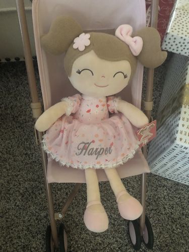 Customer photo review of Leyadoll Soft Plush Personalized Leya Doll, My First Baby Doll