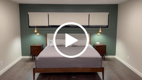 Customer video review of SmartWings Motorized Roller Shades 100% Blackout Linen