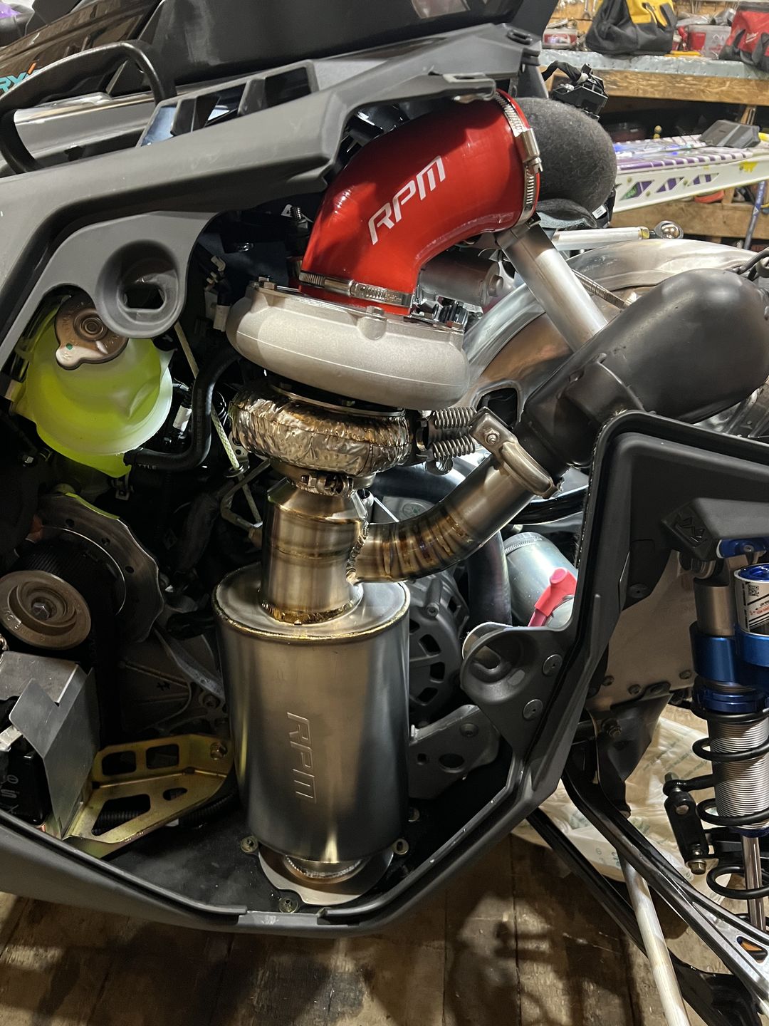 Customer photo review of 2022-2023 Polaris Patriot Boost 850 Turbo / VR1 TITANIUM Lightweight Sport Muffler