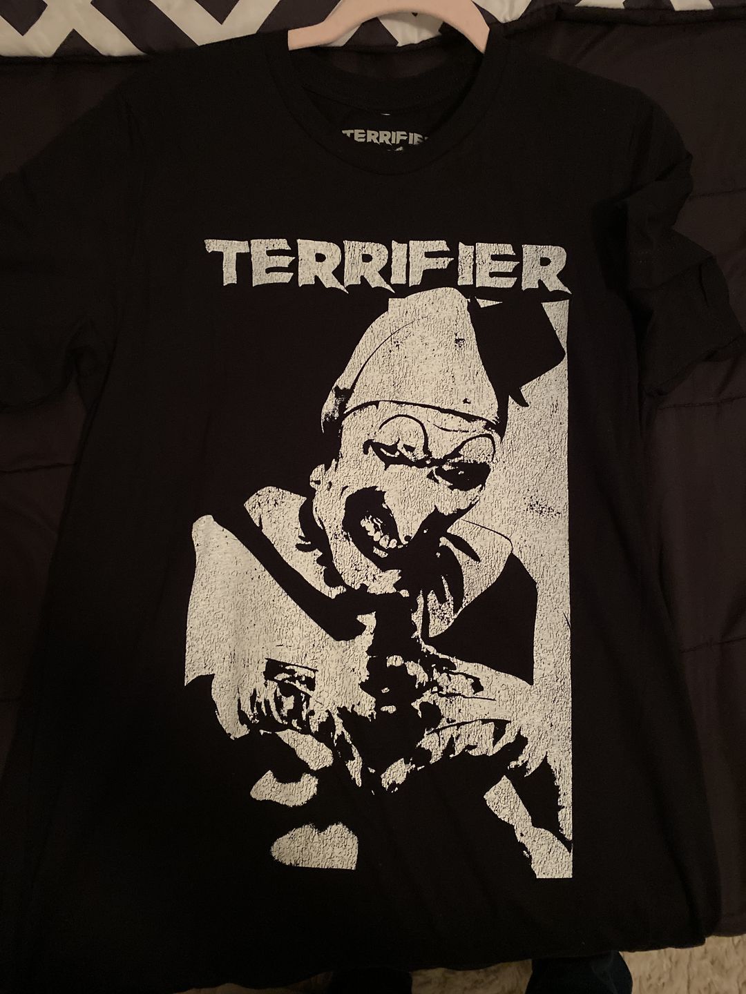 Customer photo review of Terrifier That's The Bad Guy T-Shirt