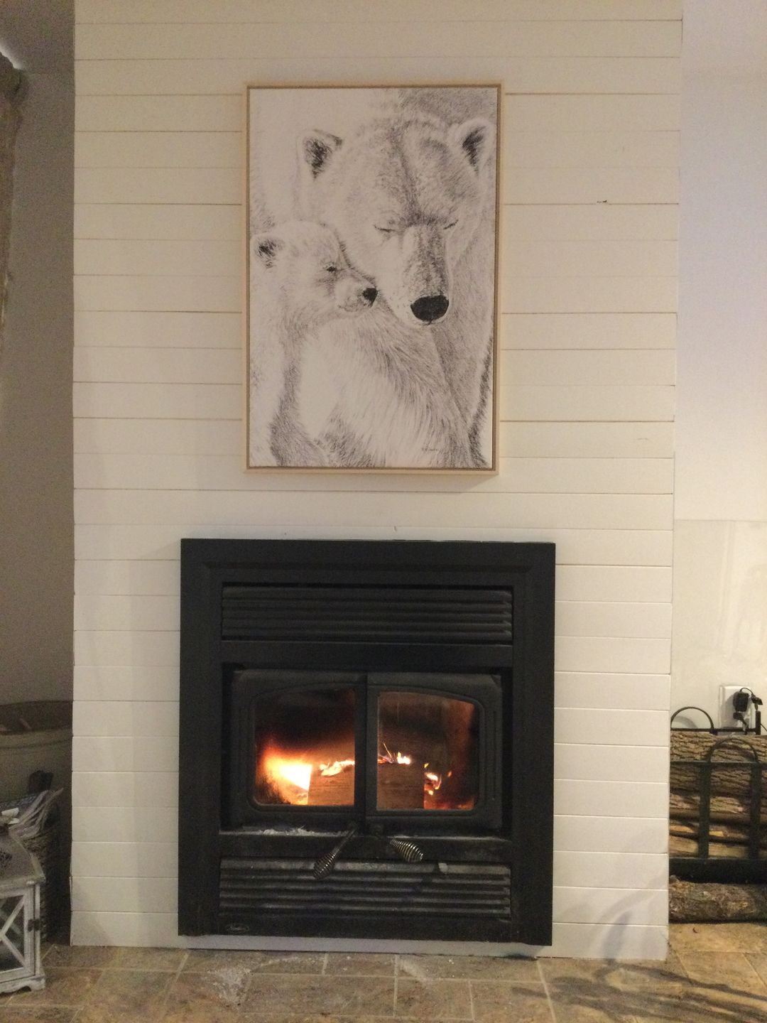 Customer photo review of Polar Bear with cub illustration - "Social Animal" Collection