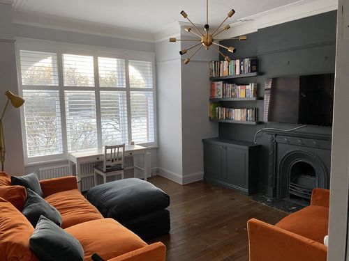 Customer photo review of Modern Mid-Century Sputnik Sphere Chandelier