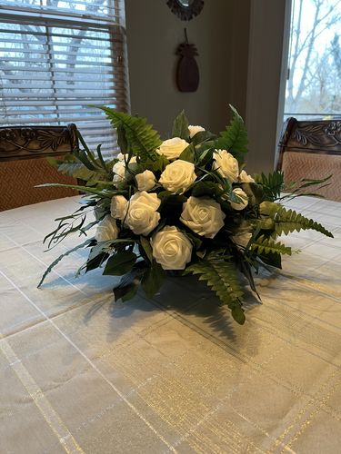 Customer photo review of Artificial Flowers Fake Peony Silk Flowers Realistic Flower Bouquet