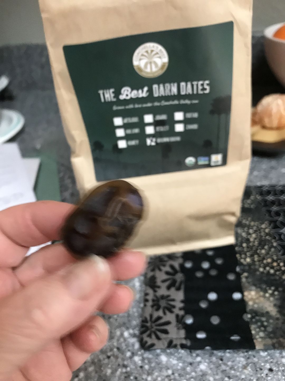 Customer photo review of Organic Brown Barhi Dates (2-Pack)