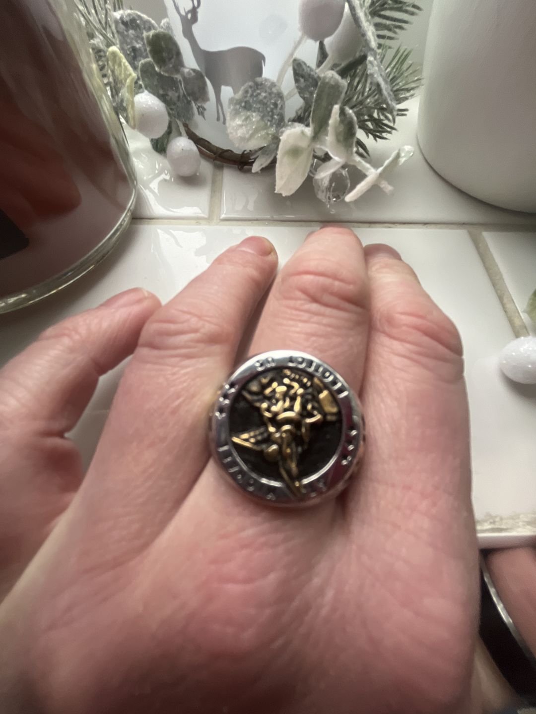 Customer photo review of ST. MICHAELS. - GOLD