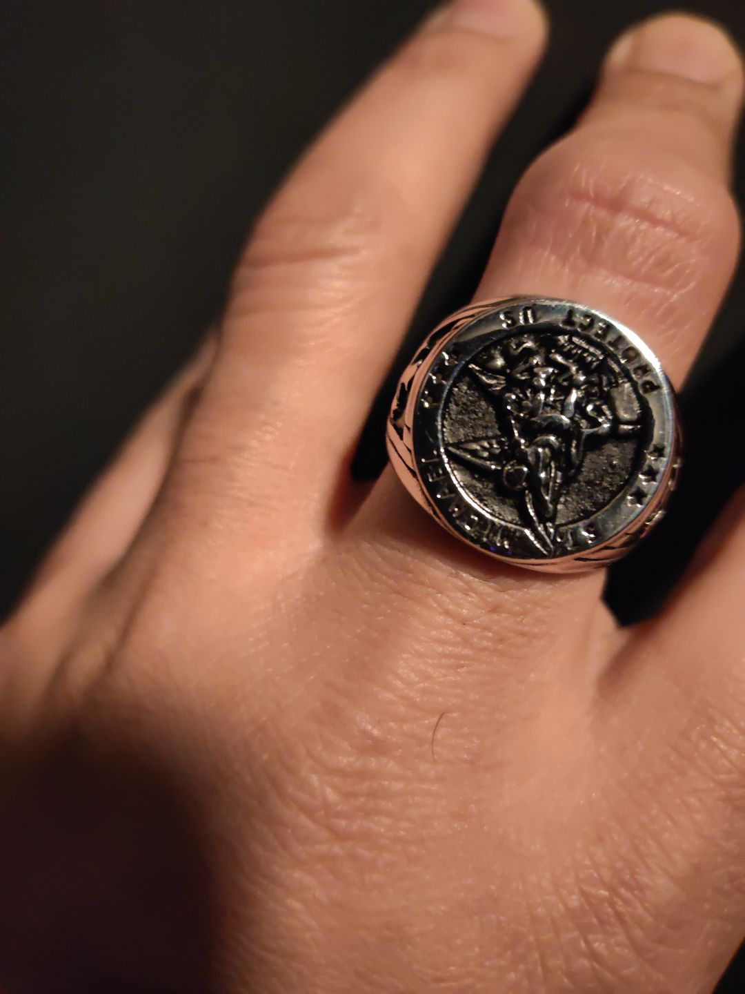 Customer photo review of ST. MICHAELS. - SILVER