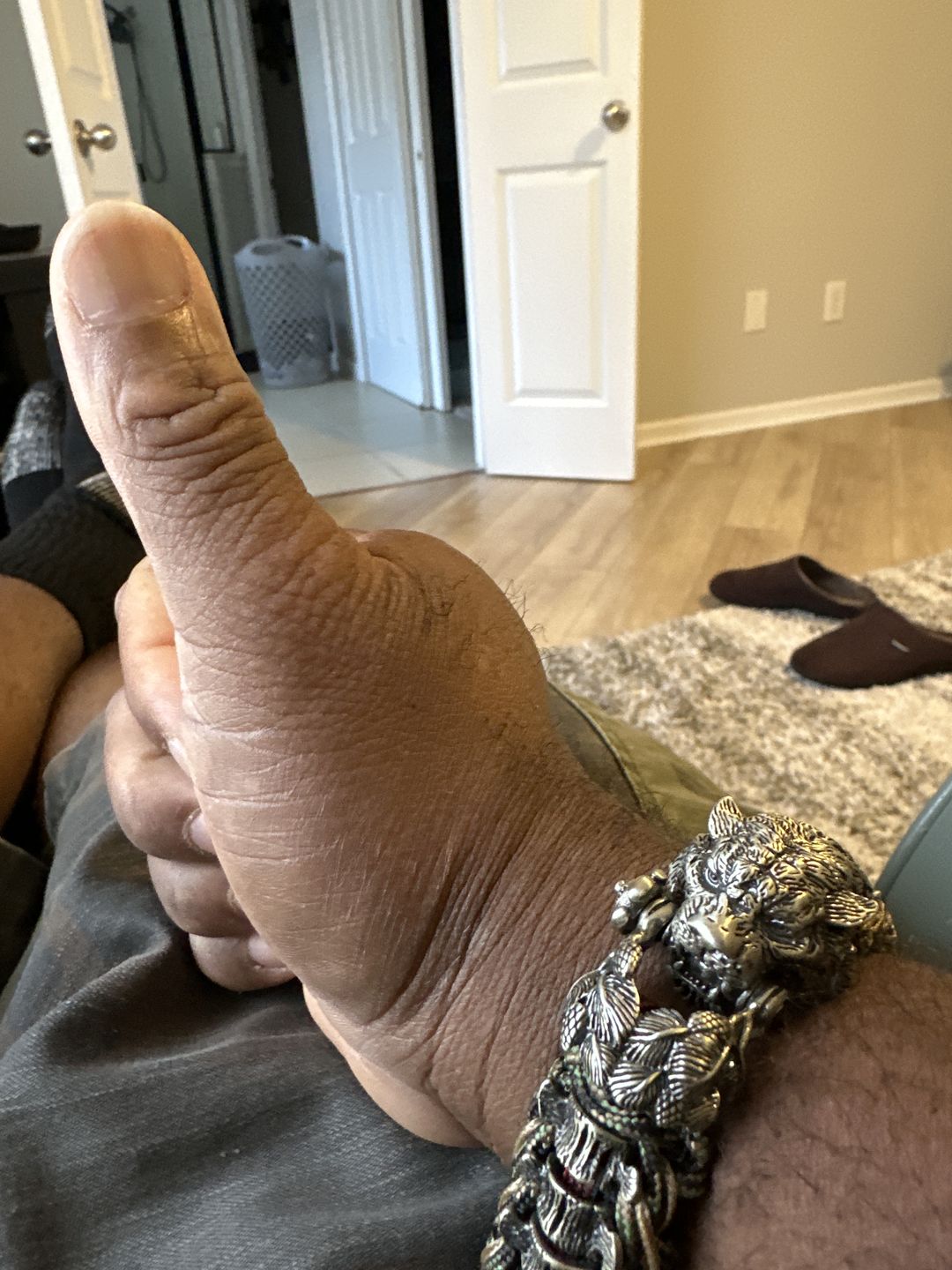 Customer photo review of Tiger Paracord Bracelet