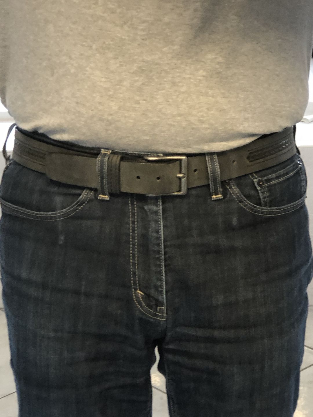 Customer photo review of The Purpose Belt - Arrow Patterned 100% Real Leather Belt