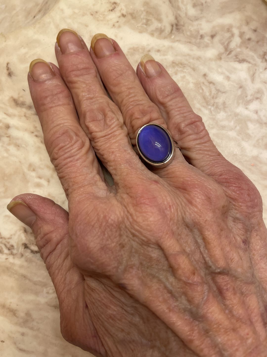 Customer photo review of Oval Mood Ring