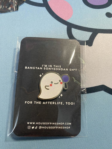Customer photo review of [PREORDER] Ghost ARMY Pin