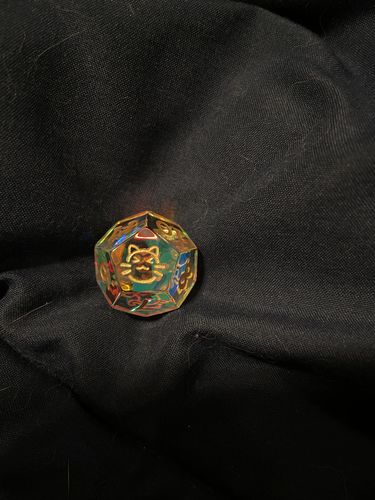 Customer photo review of Fantastic Glass DnD Dice Set Cat Butt Dice