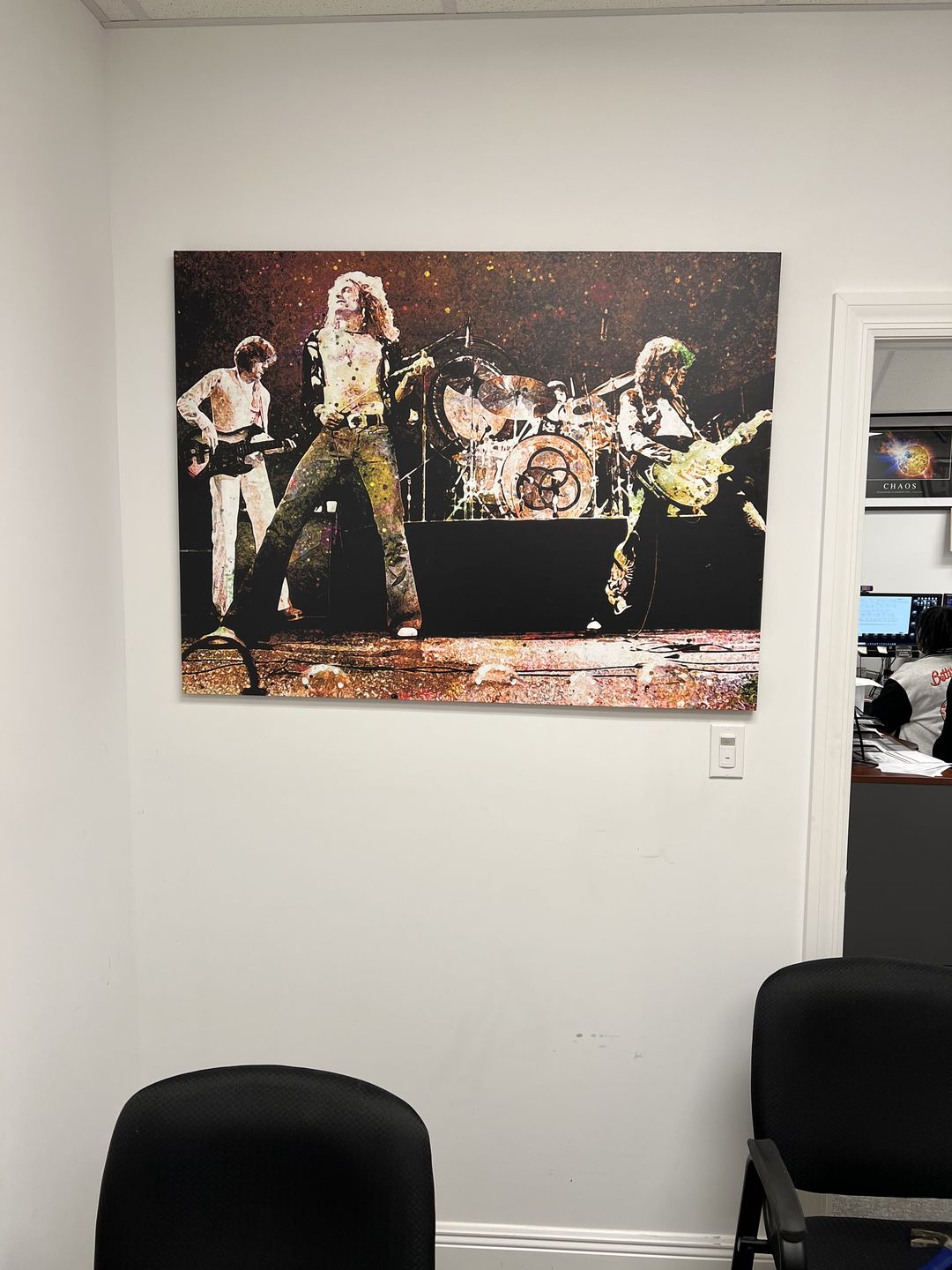 Customer photo review of Live Led Zeppelin Wall Art