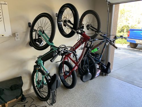Customer photo review of Single Bike Vertical Wall Mounted Hook