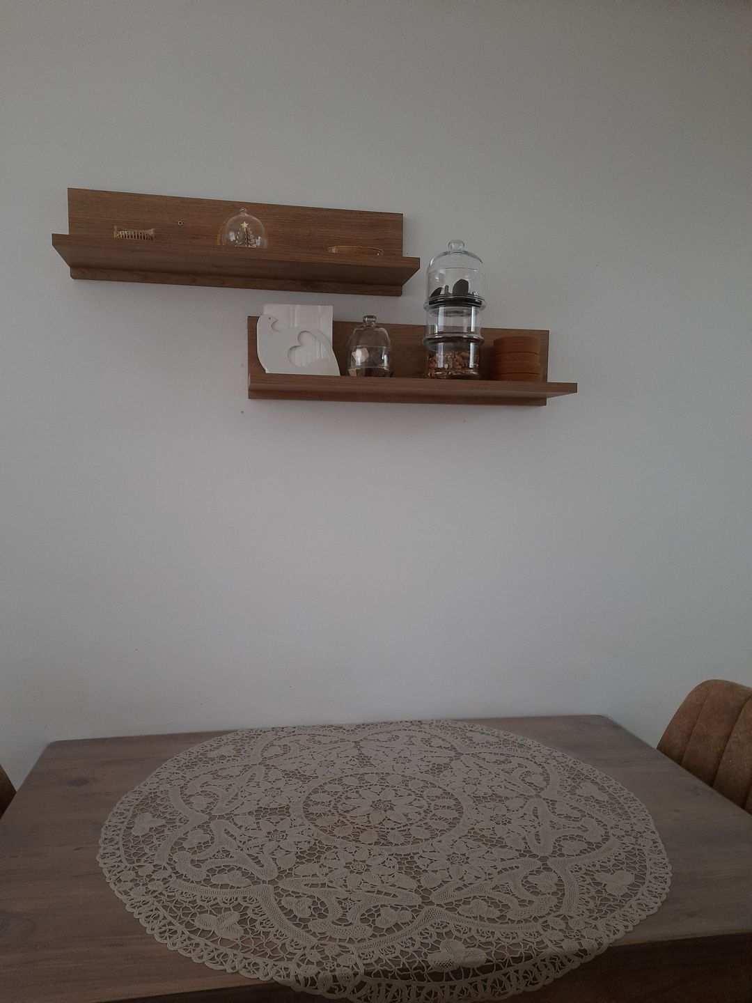 Customer photo review of Rani E16 Dekoratif 2 li Duvar Rafı Sepet Ceviz