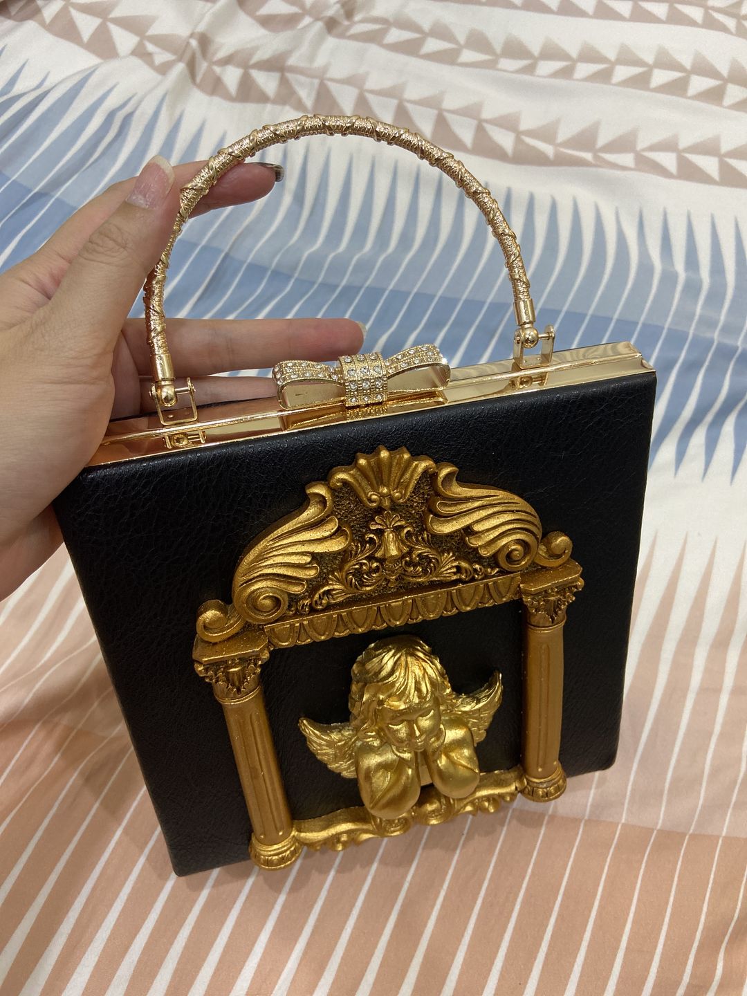Customer photo review of Renaissance angel inspired bag